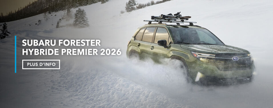 Voici la nouvelle Subaru Forester Hybride Premier 2026
